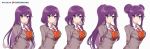  :| alternate_hair_length alternate_hairstyle arms_behind_back artist_name blazer breasts closed_mouth commentary doki_doki_literature_club double_bun english_commentary eyebrows_visible_through_hair hair_ornament hairclip highres jacket leaning_forward long_hair looking_at_viewer medium_breasts medium_hair patreon_logo patreon_username ponytail purple_hair ribbon savi_(byakushimc) school_uniform simple_background upper_body very_long_hair violet_eyes white_background yuri_(doki_doki_literature_club) 