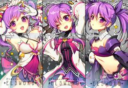  3girls aisha_(elsword) angkor_(elsword) dimension_witch_(elsword) elemental_master_(elsword) elsword long_hair magical_girl multiple_girls multiple_persona pika_(kai9464) short_hair smile tagme void_princess_(elsword) 