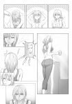  ! /\/\/\ 1boy 1girl anger_vein antenna_hair arms_up ass bangs bare_shoulders bra breasts brushing_teeth cleavage closed_eyes collarbone comic cup drying drying_hair eyebrows_visible_through_hair gogo_(detteiu_de) hair_between_eyes hair_dryer highres holding holding_cup kingdom_hearts larxene long_hair medium_breasts motion_lines mug nude open_mouth pants saix showering silent_comic solo_focus sports_bra standing toothbrush underwear v-shaped_eyebrows water wet wet_hair 