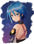  1girl aqua_(kingdom_hearts) bangs bare_shoulders blue_eyes blue_hair closed_mouth hair_between_eyes kingdom_hearts kingdom_hearts_birth_by_sleep mizu_ramen short_hair smile solo star_(sky) turtleneck upper_body 