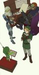  bandages baton baton_(instrument) beard blonde_hair brown_hair cape conductor facial_hair from_above ganondorf gloves harp instrument instruments link male mask master_sword music nintendo ocarina piano piano_bench pointy_ears red_hair redhead reverse_trap sheik super_smash_bros. surcoat sword the_legend_of_zelda toon_link upright_piano weapon 