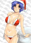  christmas funky-harem kusuha_mizuha shiny shiny_skin shu-z super_robot_wars swimsuit 