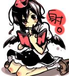  geta hat lowres shameimaru_aya sketch tengu-geta touhou 