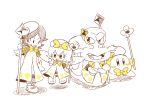  adeleine alternate_costume artist_request escargon kirby_(series) ribbon_(kirby) waddle_dee 