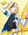  blonde_hair blue_eyes character_name coat eyepatch idolmaster idolmaster_side-m long_hair tsuzuki_kei 