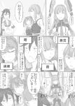  +++ 4girls :o akebono_(kantai_collection) belt blush bodysuit buttons closed_mouth collared_shirt comic double_bun dress eyebrows_visible_through_hair flower frown gloves greyscale hair_between_eyes hair_flower hair_ornament hair_ribbon hand_on_hip headgear highres indoors kantai_collection kasumi_(kantai_collection) long_hair long_sleeves machinery michishio_(kantai_collection) monochrome multiple_girls murakumo_(kantai_collection) neck_ribbon neckerchief necktie one_eye_closed pantyhose pinafore_dress remodel_(kantai_collection) ribbon rigging sailor_collar school_uniform serafuku shaded_face shirt short_sleeves side_ponytail sidelocks sitting smile speech_bubble taneichi_(taneiti) thought_bubble translation_request tress_ribbon twintails window 