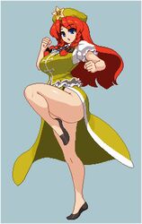  hong_meiling legs lowres redhead tagme takorin thighs touhou 