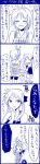  comic highres hiiragi_kagami hiiragi_tsukasa kochoko lucky_star monochrome translated translation_request 