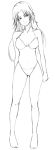  hanzou_(pixiv49924) hasukaku_hanzou long_hair original outline standing swimsuit 