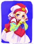  blonde_hair blue_eyes instrument mitsubachi_koucha nintendo ocarina ocarina_of_time pointy_ears princess_zelda smile the_legend_of_zelda young_zelda 