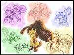  blush diamond_(pokemon) heart kiss mawile mismagius nintendo pokemon pokemon_trainer sweatdrop 