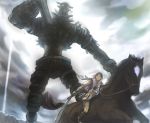  colossus epic gaius horse perspective playstation_2 shadow_of_the_colossus shimetta_oshime surcoat sword video_game wander weapon 