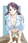  breasts cleavage front-tie_top hairband lena_sayers mai_otome mai_otome_s.ifr my-otome my-otome_s.ifr sabachiyo_land sleeves_rolled_up smile tied_shirt 
