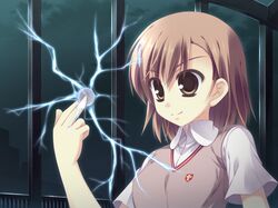  coin electricity misaka_mikoto moriguchi_yuu school_uniform to_aru_majutsu_no_index 