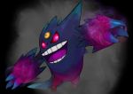 absurdres gengar ghost highres mega_gengar mega_pokemon no_humans pokemon pokemon_(creature) red_eyes ressar_poke solo