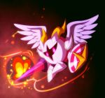  2boys angel_wings black_background bug butterfly butterfly_wings galacta_knight gurifon holding holding_sword holding_weapon horns insect kirby:_star_allies kirby_(series) lance mask morpho_knight multiple_boys pink_eyes polearm shoulder_pads simple_background spoilers sword weapon wings 