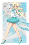  1girl :d ;d alina_pegova bishoujo_senshi_sailor_moon blonde_hair blue_eyes cosplay crossover earrings elbow_gloves gloves hand_on_hip high_heels jewelry looking_at_viewer super_mario_bros. nintendo one_eye_closed open_mouth rosetta_(mario) sailor_senshi_uniform smile solo super_mario_bros. super_mario_galaxy v v_over_eye watermark web_address 