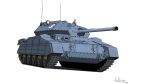  artist_request caterpillar_tracks crusader_(tank) girls_und_panzer ground_vehicle highres military military_vehicle motor_vehicle tank white_background 