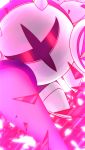  1boy commentary_request galacta_knight horn kirby_(series) lance looking_at_viewer mask pink polearm red_eyes shield shoulder_pads silky_0406 sword wallpaper weapon 