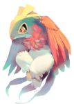  closed_mouth commentary_request full_body fur_collar gen_6_pokemon hawlucha highres manino_(mofuritaionaka) no_humans pokemon pokemon_(creature) signature simple_background smile solo white_background yellow_eyes 