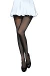  1girl absurdres black_footwear black_legwear commentary_request crisscro dress head_out_of_frame high_heels highres legs legs_together lower_body original pantyhose shiny shiny_clothes short_dress simple_background solo standing standing_on_one_leg white_background white_dress 