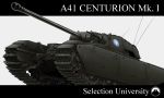  5inasada caterpillar_tracks centurion_(tank) emblem english girls_und_panzer ground_vehicle highres military military_vehicle motor_vehicle selection_university_(emblem) simple_background tank white_background 