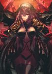  bodysuit breasts covered_navel fate/grand_order fate_(series) gae_bolg kodama_(wa-ka-me) large_breasts long_hair looking_at_viewer pauldrons polearm purple_hair red_eyes scathach_(fate)_(all) scathach_(fate/grand_order) shoulder_armor spear veil very_long_hair weapon 