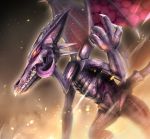  claws dragon gonzarez metroid purple_skin ridley tongue tongue_out wings yellow_wings 