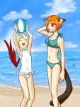 breath_of_fire breath_of_fire_v commentary_request lin_(breath_of_fire) multiple_girls nina_(breath_of_fire_v) short_hair tail