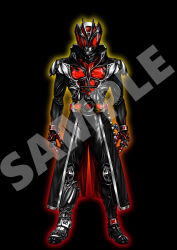  1boy absurdres armor belt black_bodysuit bodysuit cape chain coat compound_eyes fusion gloves helmet highres horns jewelry kamen_rider kamen_rider_kiva kamen_rider_kiva_(series) kamen_rider_wizard kamen_rider_wizard_(flame_style) kamen_rider_wizard_(series) kivat_belt long_coat looking_at_viewer male_focus mask neofrontier red_eyes rider_belt ring solo standing tailcoat tokusatsu wizard_ring wizardriver 