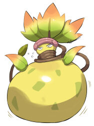 1other artist_name closed_mouth flying_sweatdrops makoto_ikemu mega_evolution mega_pokemon mega_victreebel no_humans plant pokemon pokemon_(creature) pokemon_legends:_z-a solo white_background