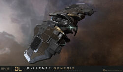 3d absurdres advanced_ship_(eve_online) attack_ship_(eve_online) brown_background commentary company_logo company_name copyright_logo copyright_name covert_ops_(eve_online) dated duvolle_laboratories_(eve_online) english_text eve_online frigate_(eve_online) gallente_federation_(eve_online) glowing highres logo maya_(medium) military_vehicle no_humans official_art outdoors radio_antenna realistic science_fiction space spacecraft star_(sky) starry_sky_background tech_2_ship_(eve_online) vehicle_focus vehicle_name ymir_jonsson 