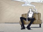  cigarette one_piece sanji smoke sofa 
