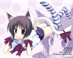  animal_ears catgirl ribbons seifuku tagme tail thigh-highs 