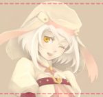  alice_(tales_of_symphonia_kor) lowres smile tales_of_(series) tales_of_symphonia tales_of_symphonia_knight_of_ratatosk white_hair wink yellow_eyes 