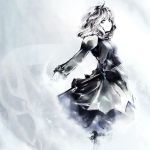  letty_whiterock monochrome suisai touhou 