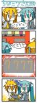  4koma akita_neru chibi chibi_miku comic get hatsune_miku minami_(colorful_palette) silent_comic sweat vending_machine vocaloid 