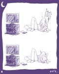  barefoot blanket comic couple kiss marumi monochrome purple sketch sleeping takasu_ryuuji television toradora! translated translation_request 