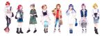  6+girls ;d ;p absurdres ahoge amanogawa_kirara aoki_reika backpack bag bangs beanie blonde_hair blue_eyes blue_hair blunt_bangs boots braid brown_hair casual choker closed_eyes commentary_request denim denim_jacket denim_skirt dress earrings fashion futari_wa_precure futari_wa_precure_max_heart futari_wa_precure_splash_star glasses go!_princess_precure green_eyes hair_bun hair_ornament handbag haruno_haruka hat high_heels highres hugtto!_precure jacket jeans jewelry kagayaki_homare kenjou_akira kirakira_precure_a_la_mode kujou_hikari long_coat long_hair long_sleeves looking_at_viewer marker_(medium) mikan_(mikataaaa) mishou_mai multiple_girls necklace nono_hana one_eye_closed open_mouth pants pants_under_dress pearl_earrings pink_eyes pink_hair precure purple_hair redhead shirt shoes short_hair short_sleeves simple_background skin_tight skirt smile smile_precure! sneakers socks sweater t-shirt tongue tongue_out traditional_media violet_eyes watch watch white_background x_hair_ornament yellow_eyes 