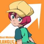  1girl aqua_eyes hat highres langley_(pokemon) pink_hair pokemon pokemon_(anime) pokemon_bw_(anime) yellow_hat 