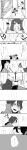  absurdres comic female_admiral_(kantai_collection) food girl_on_top hakama hakama_skirt high_ponytail highres houshou_(kantai_collection) japanese_clothes kantai_collection kimono long_image mogami_(kantai_collection) monochrome multiple_girls neck ponytail popsicle ryuujou_(kantai_collection) shirt short_hair shorts straddling sweat tall_image tasuki touma_(tomatooo018) translation_request twintails yuri 