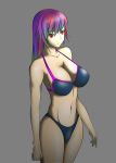  bikini highres long_hair purple_hair red_eyes swimsuit tokinosuke 