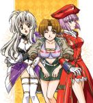  dianna_silvernale growlanser_iv julia_(growlanser) julia_douglas maggy silvernale taka_masahiro thighhighs 