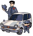  car crayon_shin-chan egawa_kari_nago fedora formal gangster hat lowres male motor_vehicle nohara_hiroshi nohara_shinnosuke suit vehicle 