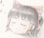  sleeping torino_heishichirou touhou traditional_media yukkuri_shiteitte_ne 