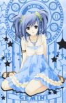  blue_eyes blue_hair dress gemini highres suzuhira_hiro twintails zodiac 