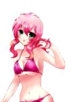  bikini feldt_grace green_eyes gundam gundam_00 long_hair pink_hair rinko solo swimsuit 