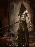  blood dark helmet male manly muscle pyramid_head sae_(artist) sae_(revirth) shirtless silent_hill silent_hill_2 sword weapon 