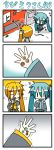  4koma akita_neru chibi chibi_miku coin comic hatsune_miku minami_(colorful_palette) silent_comic vending_machine vocaloid 