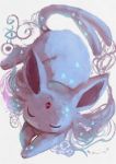  closed_eyes commentary_request creatures_(company) espeon full_body game_freak gen_2_pokemon grey_background highres manino_(mofuritaionaka) nintendo no_humans pokemon pokemon_(creature) signature simple_background sleeping solo 